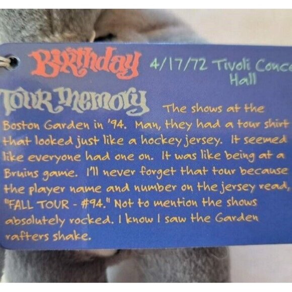 Stealie Grateful Dead Bean Beanie Turtle Plush Doll Grey Hippie Concert Tour NWT - Picture 5 of 5